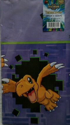 Digimon Purple Table Cover 180 x 120cm RRP £5 CLEARANCE XL £1
